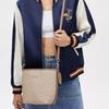 Coach City Bucket 17 Monogram Metal Logo Signature Coated Canvas Tote Shoulder Bag Small Women Bags Beige CT800-SVPWH