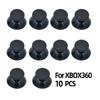 10 Peças para Controle de Xbox 360 Preto / Cinza Analógicos Thumbsticks Joystick Tampa Cabeça de Cogumelo Capa de Pegada