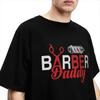Men Women's Barber Daddy T Shirt Accessories Haircut Hairdresser Cotton Tops T-shirt Graphic Print Tees Summer