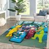 Teletubbies Rainbow Flag Square Rugs Are a Great Choice for Living Rooms, Bedrooms, Home Décor, and As Gifts.
