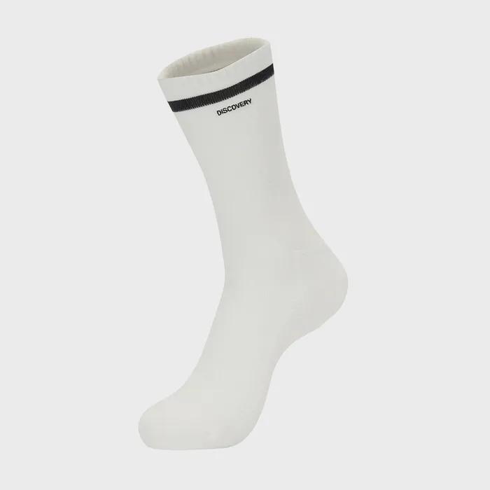 All-over Logo Jacquard High Socks (WHITE)