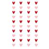 Red Pink Heart Garland String Valentines Day Decoration Wedding Anniversary Home Wall Hanging Paper Banner Flag Birthday Party