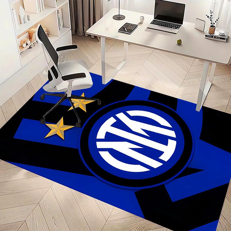Inter Milan logo1 Printed Absorbent Washable Carpet, Non-Slip Bathroom Mats, Kitchen Rugs, Yoga Mat,Living Room Entrance, Camping Picnic Rugs