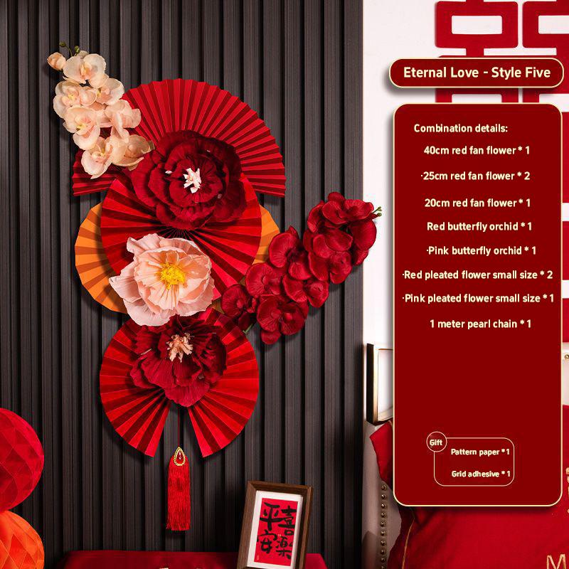 1 Set Chinese New Year Decorations 2026 Chinese Wedding Ornament Lunar New Year Wall Accessories Year Of The Horse 2026 Decor