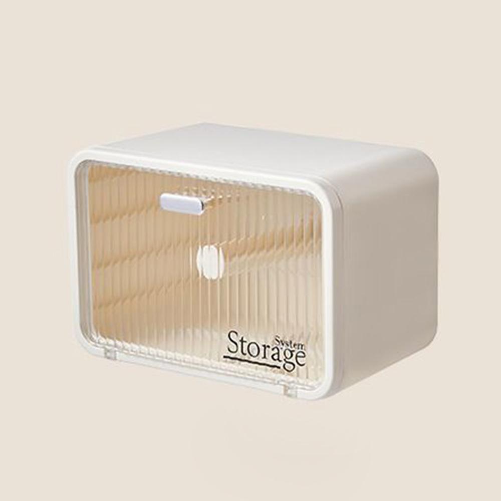 Wall Mounted Transparent Waterproof Tissue Box for Toilet Dormitory Bathroom Roll Paper Face Towel Storage Organizer