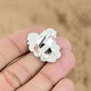 Mothers day Deal 925 Silver Oval Natural Turritella Agate Promise Statement Ring