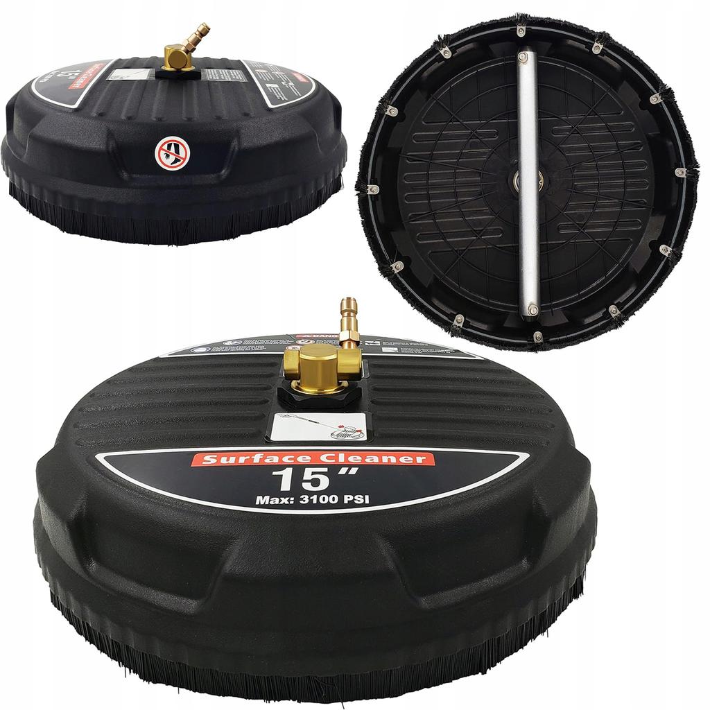 Rosfix Zestaw do Myjek Ciśnieniowych – Szczotka T-Racer 15"" z Lanca 1/4"" i 5 Dyszami | Pianownica 1000ml | Proszek Pianotwórczy 6g