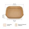 PAPER AIRFRYER BAKING LINERS LARGE SET 250 pcs 20×20 CM