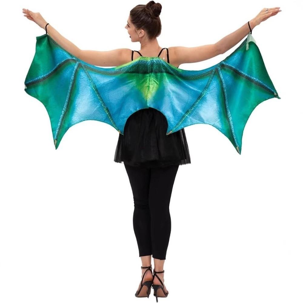 Foldable Bat Wing Cloak Elastic Band Cosplay Wing Costume Practical Dragon Wing Cape Carnival