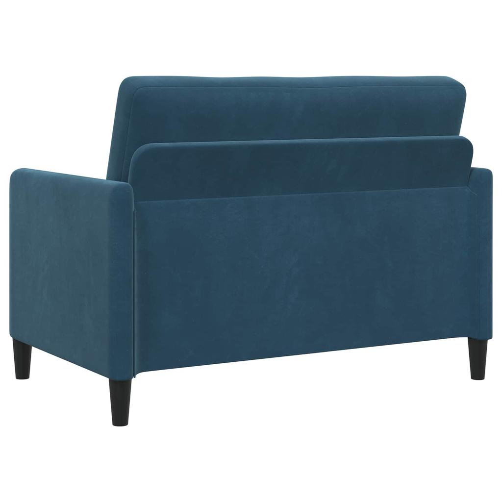 Sofa Set with Storage 2 Pcs Blue Polyester