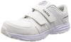 Tartex AZ51651 Safety Work Velcro Resin Toe Size Shoes, Shoes, Closure, Ultra-Lightweight, Cap, Mesh, Breathable, Cushioned, 3E, Men's, White, 23.5cm