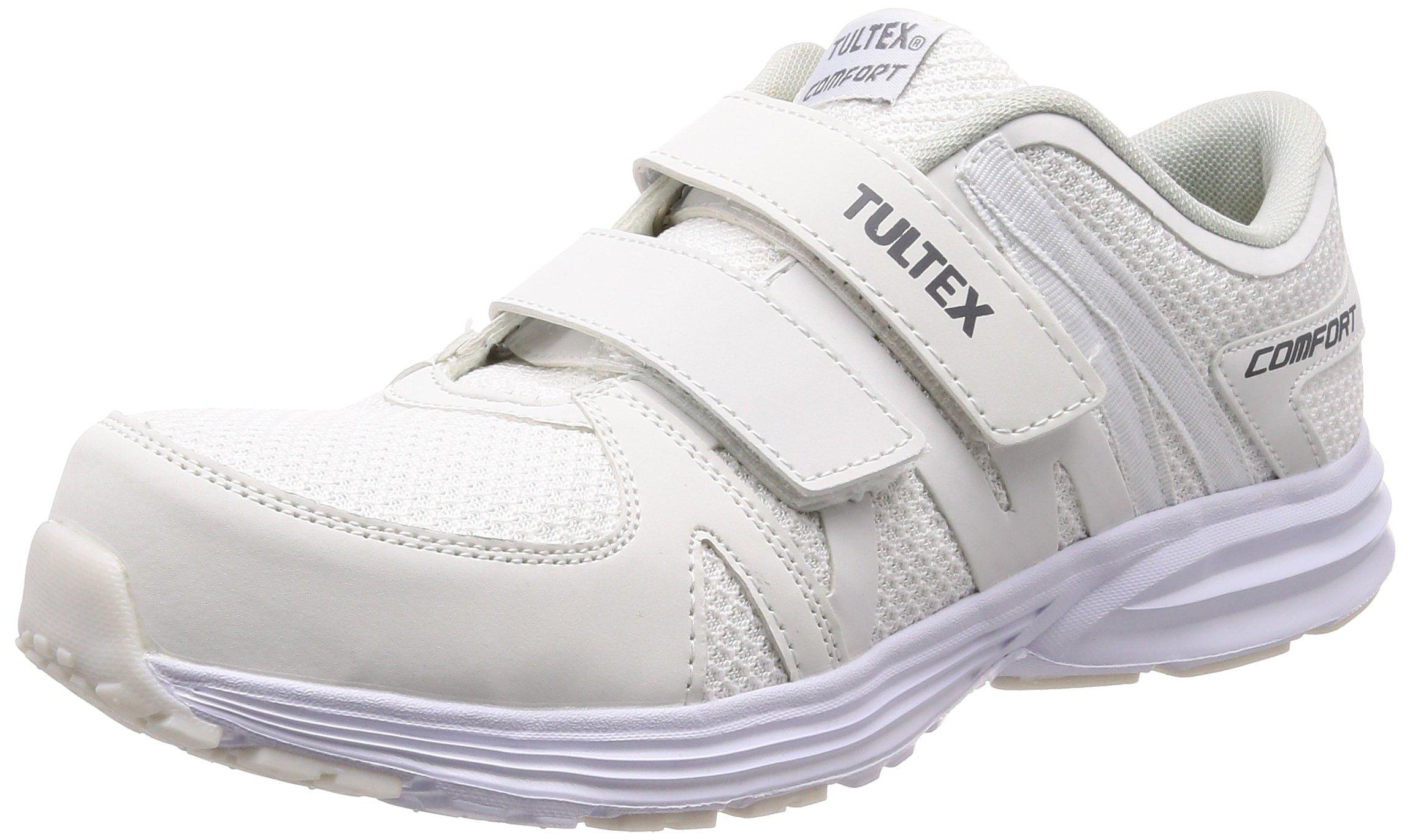 

Tartex AZ51651 Safety Work Velcro Resin Toe Size Shoes, Shoes, Closure, Ultra-Lightweight, Cap, Mesh, Breathable, Cushioned, 3E, Men s, White, 23.5cm белый