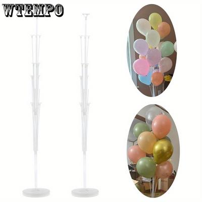 2pcs Balloon Stand Kit 63inches Balloon Sticks On Floor and Table Balloon Holder Party Decoration for Wedding Birthday Graduation