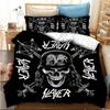 Metal Slayer Heavy Band Music Comforter Print Bedding Three Piece Bedroom Set