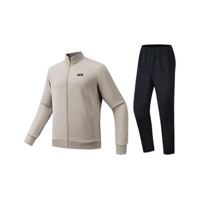Autumn Comprehensive Training Knitted Casual Sports Suit Men Suit Basic-Black 952617202-3