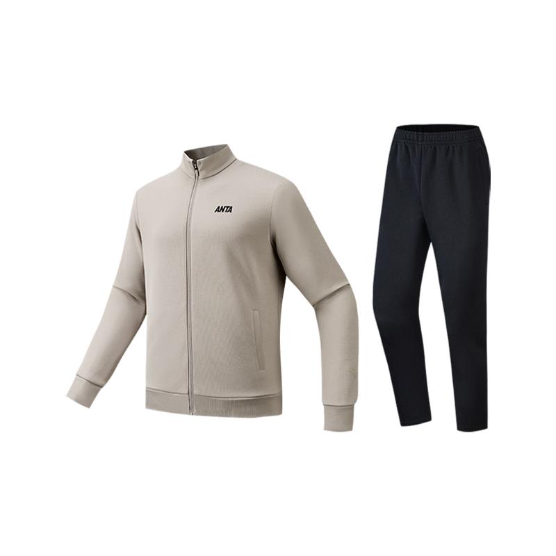 

Anta Autumn Comprehensive Training Knitted Casual Sports Suit Men suit Basic-Black 952617202-3 M