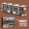 558PCS Retro City Bus Building Blocks Autumn Parade The Bus Model Bricks Desktop Decoration Diy Toys For Kids Holiday Gifts