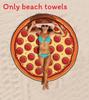 Hamburgers Donuts Pizza Design Beach Towel For Kids And Adults With Polyester Fabric For Pool And Beach Use