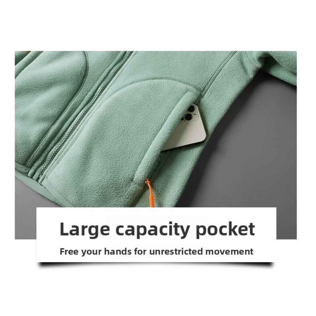 Διπλής όψης τζάκετ από κοραλλιογενές φλις σε στυλ ζευγαριού για άνδρες και γυναίκες, χειμερινό βαμβακερό τζάκετ για ζεστασιά, πανωφόρι για μέσα και έξω, τοπ