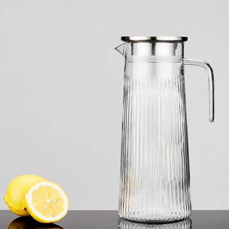 Acrylic Striped Heat-Resistant Water Pitcher