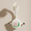 Tulip Pattern Suction Cup Shower Head Bracket 360° Adjustable Wall Mounted Shower Base  Kitchen