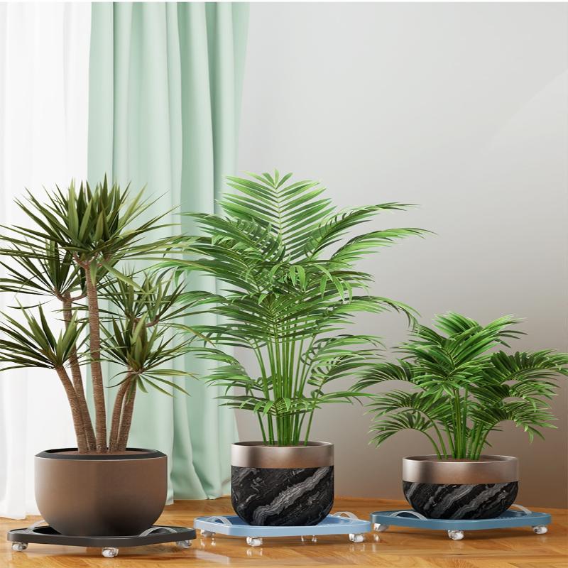 Universal Movable Gas Tank Bracket Heavy Duty With Wheels Flower Pot Stand Tray Square Plastic Gas Cylinder Base