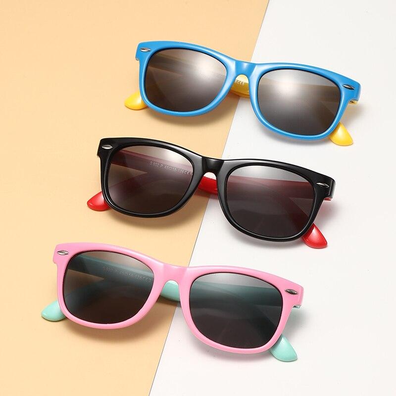 Silicone Gel Frame Classical Children Sunglasses Girls Boys Multi Color Kids Sunglasses