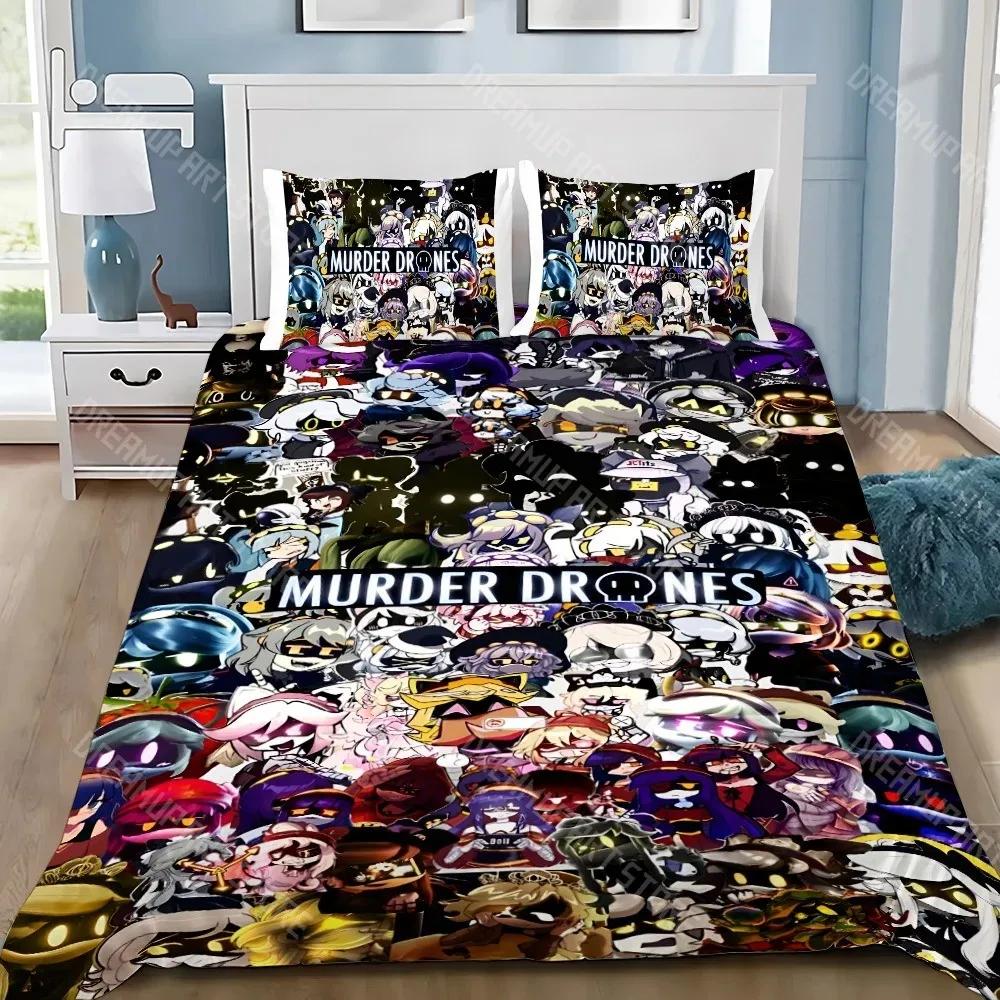 Housse de couette taie d'oreiller parure de lit Drones Tueurs Décoration chambre garçon adulte Cadeau enfant Simple Double Grande Taille EU Single 90x200cm