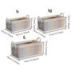 Clothes Storage Box, Home Wardrobe Storage Box, Layered Storage Box for Clothes and Pants, Transparent Folding Storage Basket