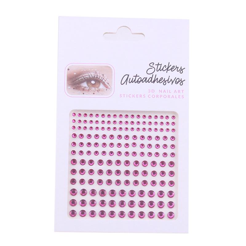 165-Piece Adhesive Rhinestone Stickers for DIY Makeup & Face Painting