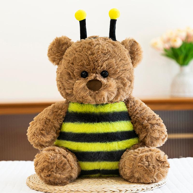 Cute Bee Teddy Bear Plush Toy Rag Doll Bear Doll Children's Gift Doll