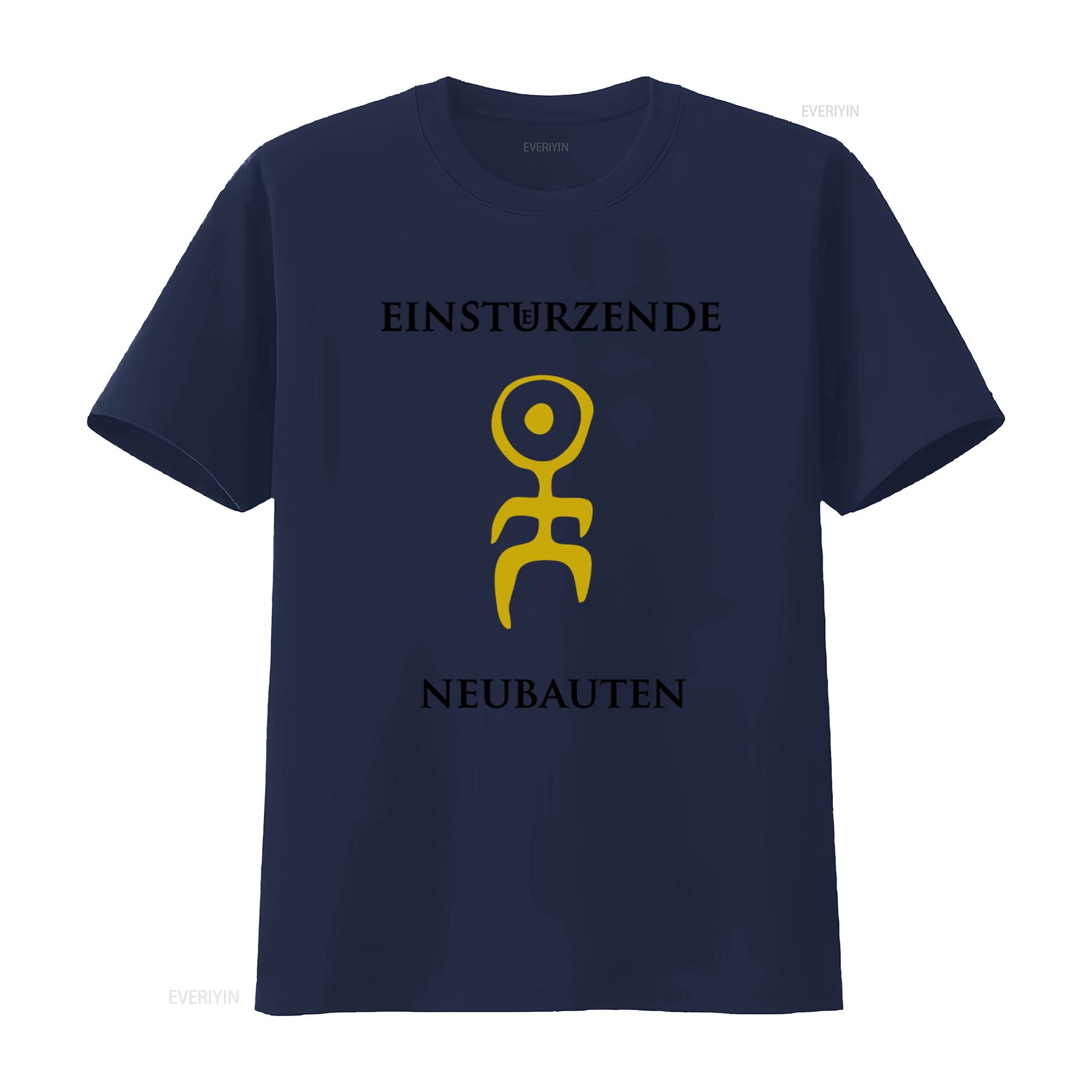 

Einstürzende Neubauten Логотип гурту Принт Чоловіча футболка Мода вінтажний Випрана мода М яка Дихаюча Зручна Унісекс Повсякденна L