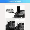 Heavy-Duty Motorcycle Phone & GPS Holder Adjustable Clamp with Free Mount, Compatible for Smartphones Tablets Navigation Devices