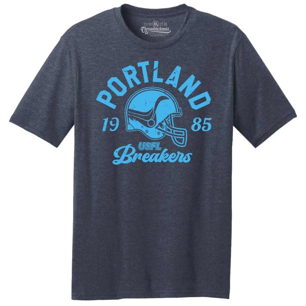 Portland Breakers 1985 USFL Football TRI-BLEND Tee Shirt