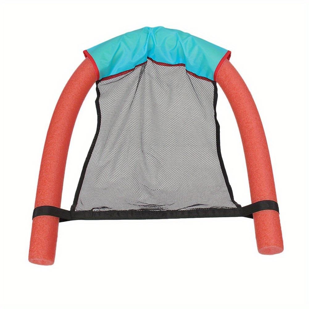 Water Floating Lounge Chair Pool Float Mesh Seat with Foam Tube Frame Durable Lightweight for Relaxing on Water 6 5x150cm