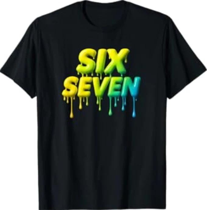 Six Seven 67 Meme for Gen Alpha Adults 6 7 T-Shirt 3XL