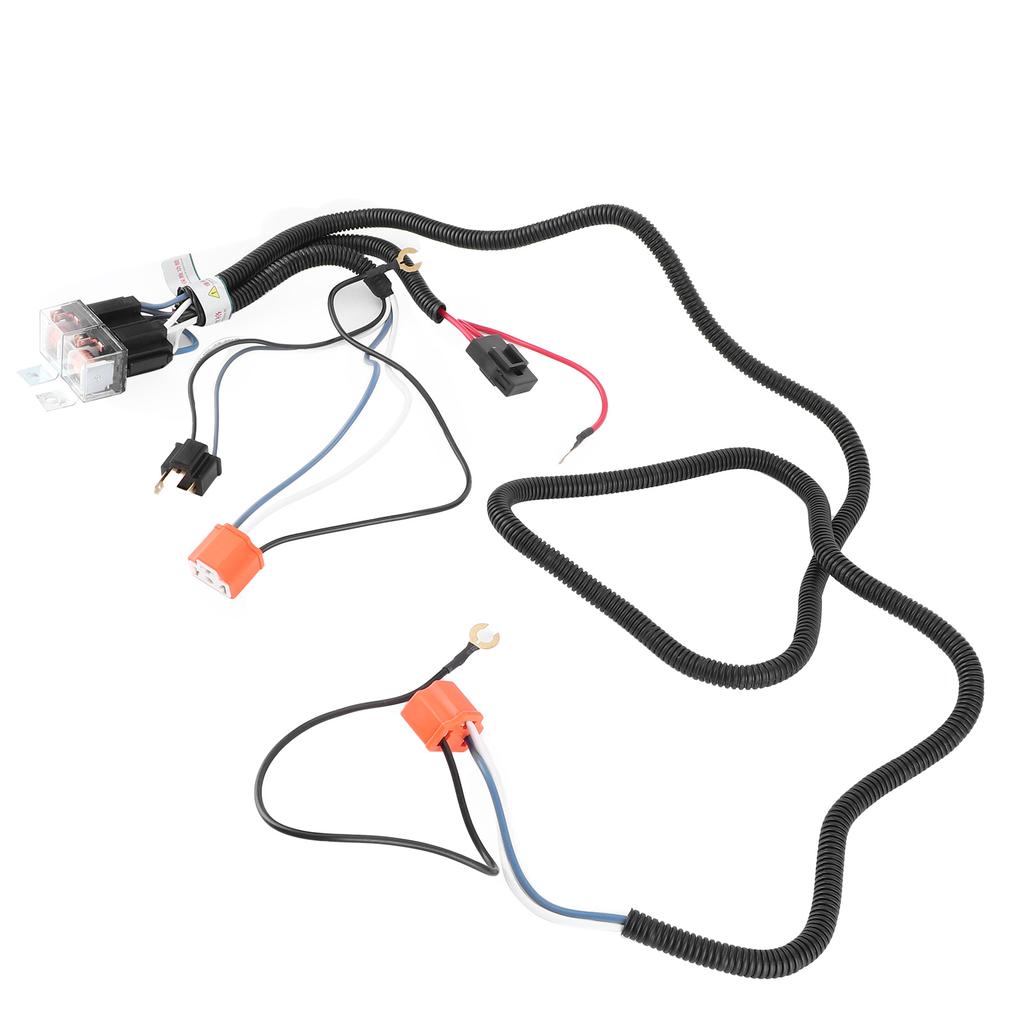 Strålkastarrele Kabelhärva Kit 2st Ljusport Strålkastarförstärkare Mörkt Ljus Ljusförstärkare 12V 40A 55W