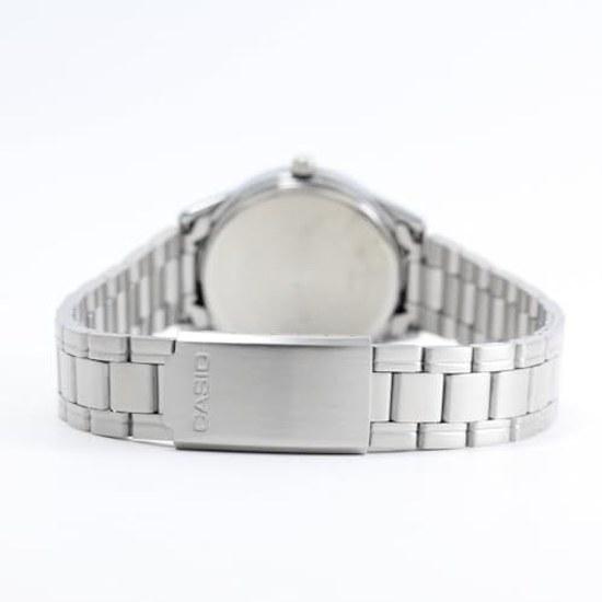 CASIO Cheap Chipkashi Wristwatch Ladies Quartz Analog Stainless Metal Silver Sky Blue LTP-V005D-2B3