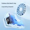 High-Speed Portable Mini Fan: 180° Adjustable Handheld Turbine with Umbrella Clip