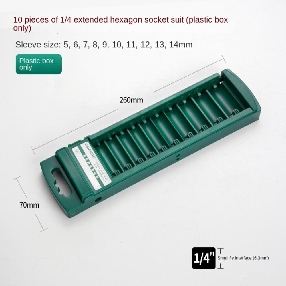 ABS Socket Organizer Box Plastic Socket Storage Tool Socket Wrenchs Holder  Hexagonal Socket Bits