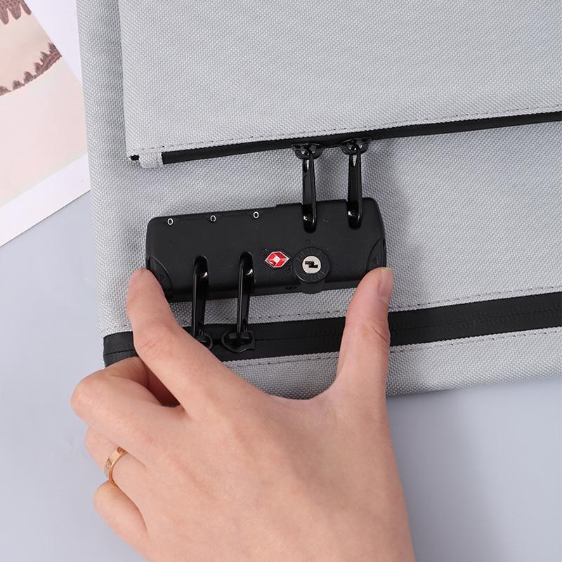 Secure Document & Gadget Storage Bag with Combination Lock