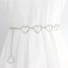 Personality Waist Hollow Metal Love Heart Women Heart Belts Pants Chain Waistband Waist Chain