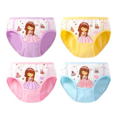4-teiliges Baumwollhöschen für Mädchen, kurze Slips, Baby-Unterwäsche