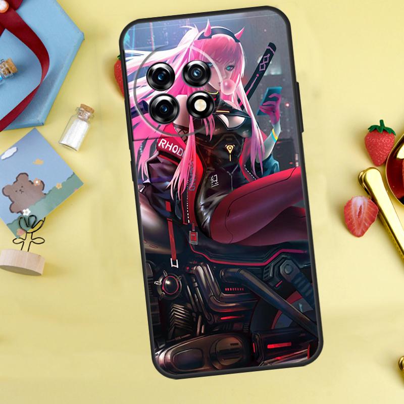 Motorcycle Girl Anime Case For OnePlus 13R 12R 13T 15 13 12 11 10 9 10R 10T 8T Nord 5 CE 4 2 3 Lite N20 N30 Cover