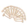 100pcs Mini Wooden Hammers for Chocolate Portable Breakable Heart Hammer Small Wooden Mallet for Kids