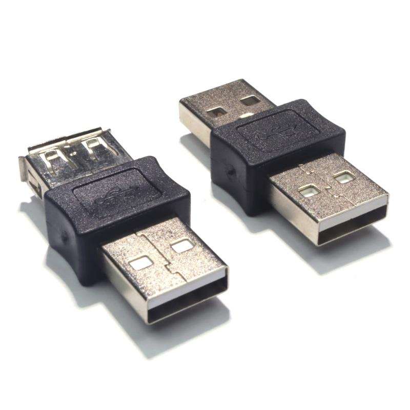 2Pcs USB Type A Converters Adapters Plugs and Play Design For Laptops Keyboards Stable Connection