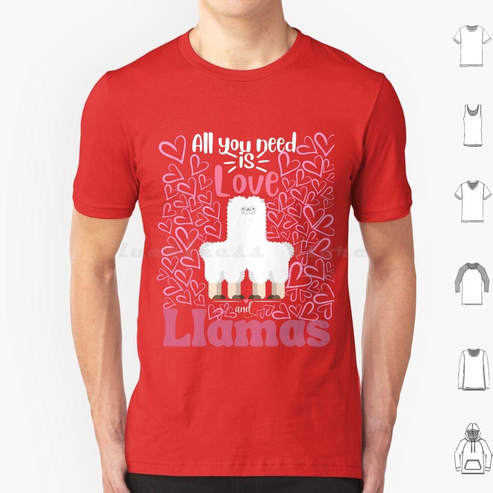 Llama Valentine Puns T Shirt Big Size 100% Cotton Cute Llama Valentine Puns Llama Valentine Puns Love Cool Llama Valentine Puns