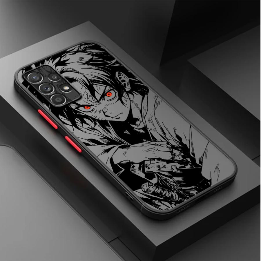 Anime D-emon Cool S-layer Case for Samsung Galaxy A54 A35 A34 A36 A73 A33 A16 A15 A14 A23 A52S A72 A17 A52 A53 A56 A55 Phone