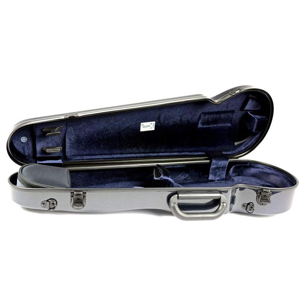 Bam 2002XLC Carbon Violin Hard Case HIGHTECH Violin [Black Look] -Contoured Case-