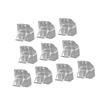 10Pcs/Set Transparent Bird Feeding Box Food Dispenser Parrots Feeder with Stable Construction Antisplash Design